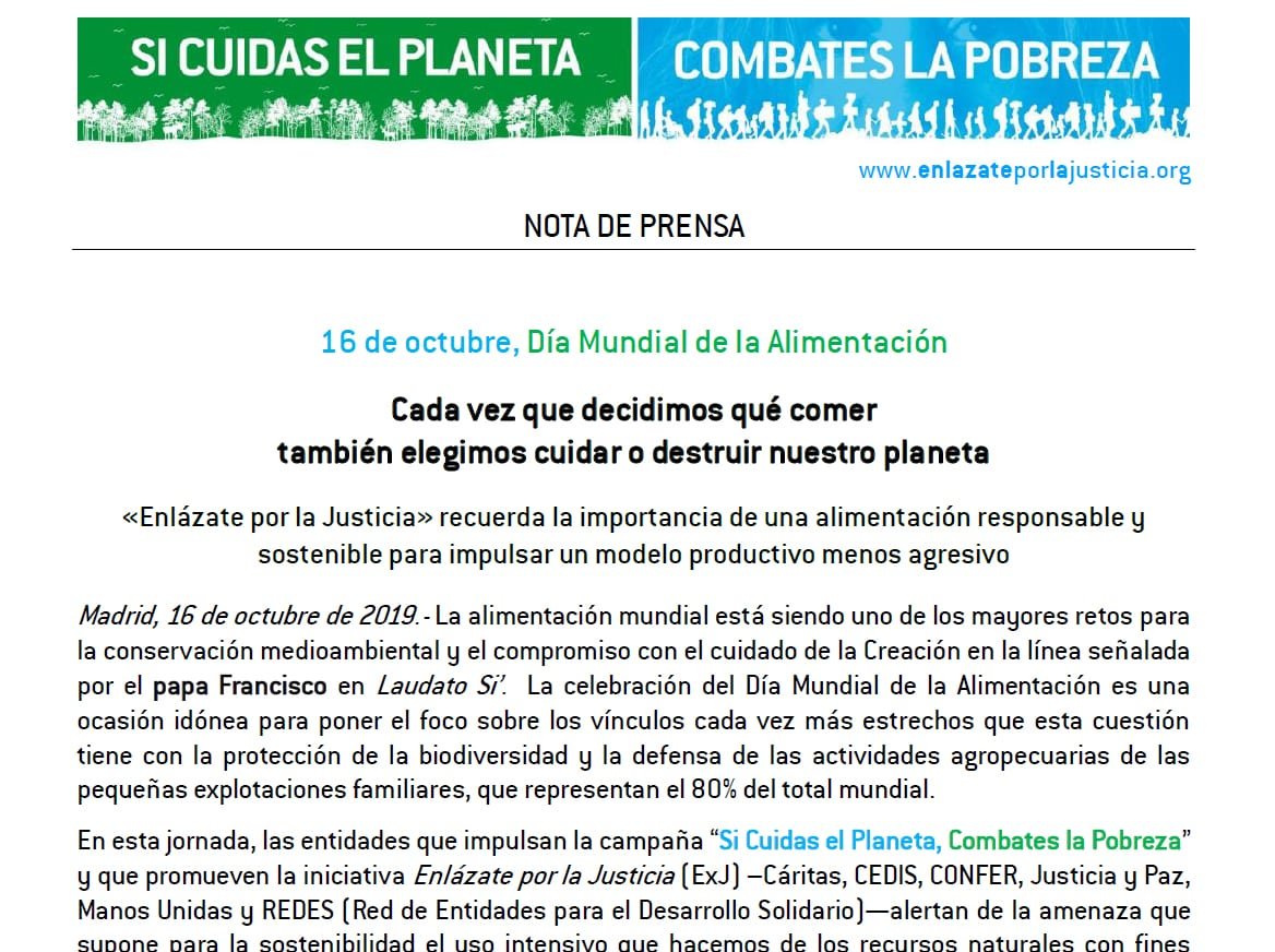 Nota de prensa